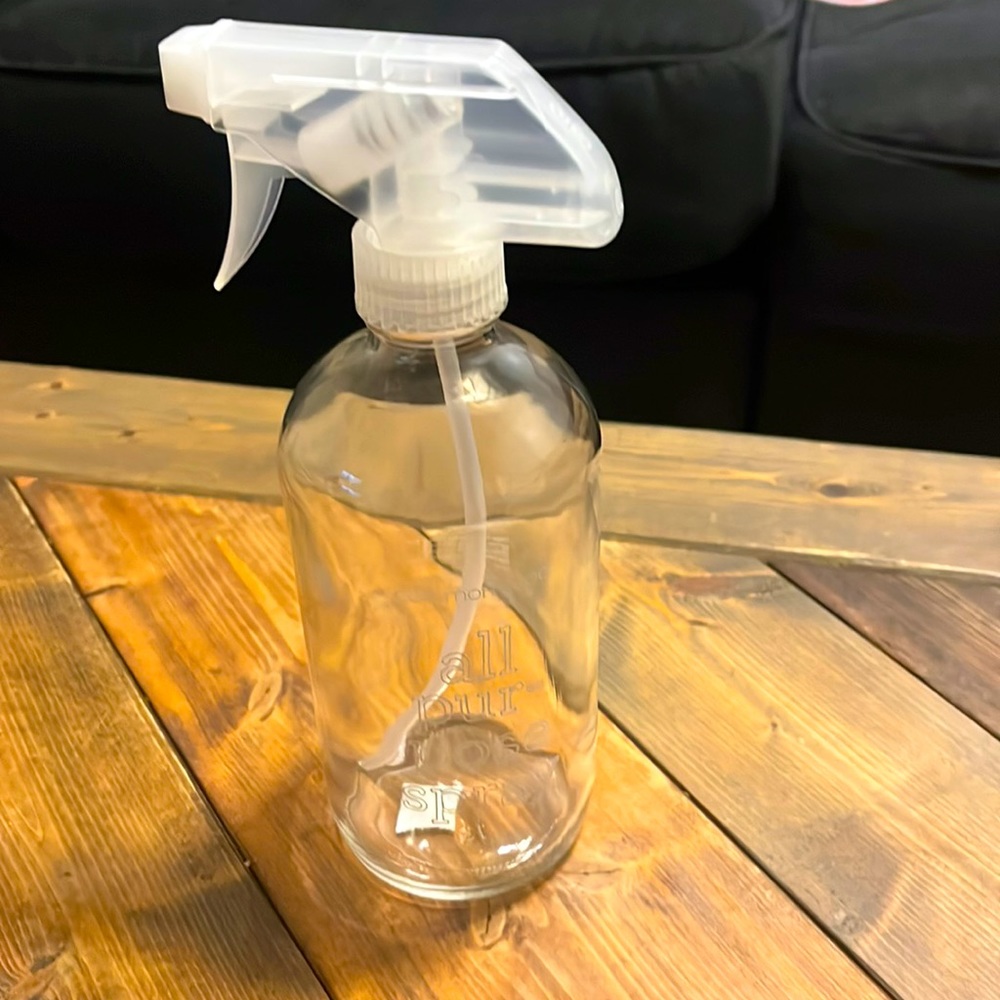 Common good all purpose spray bottle. Lavender all purpose cleaner in closet too